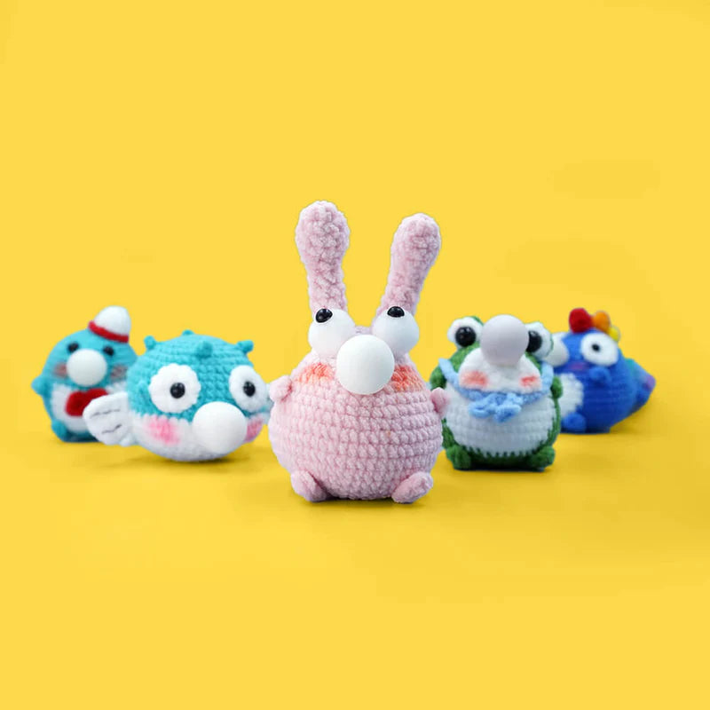 Press bubble animal crochet kits