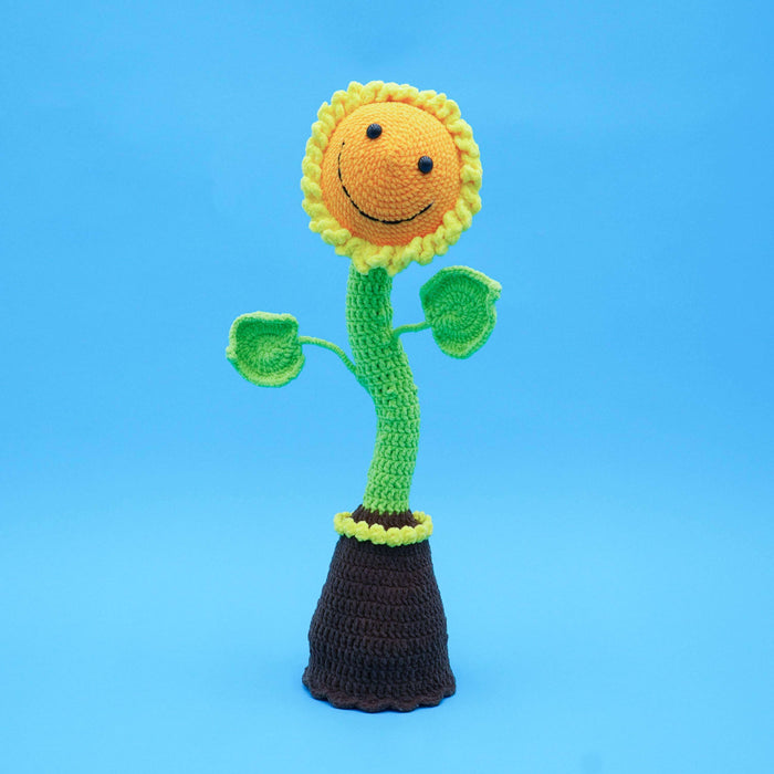 Smart Sunflower Can Sing and Dance Cute Crochet Kit