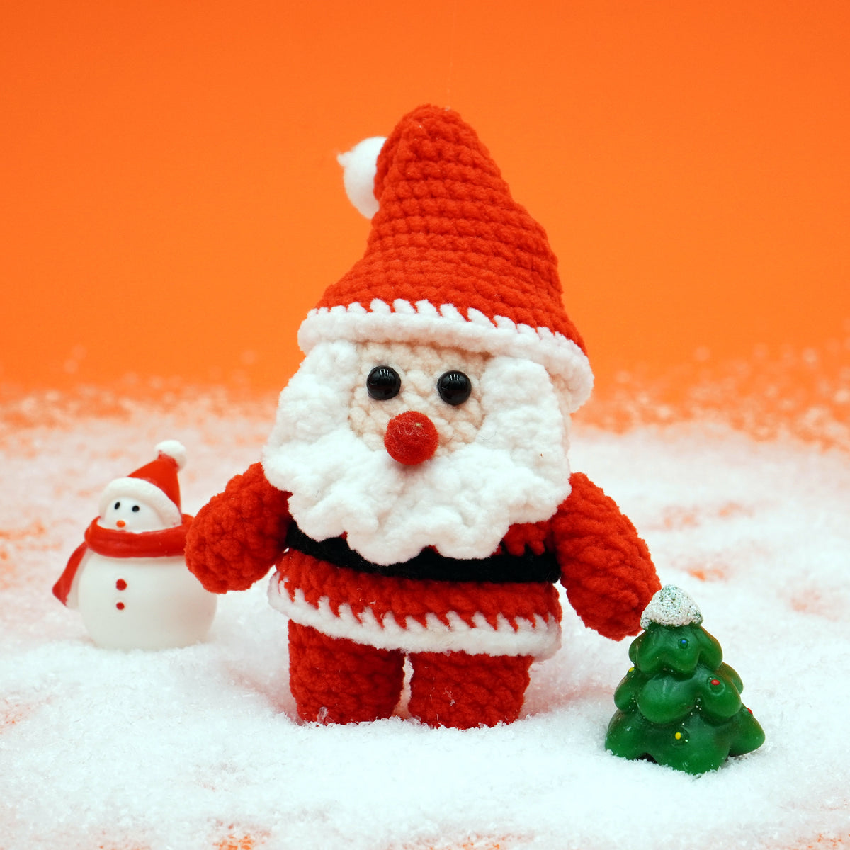 A Cute Amigurumi Santa Claus Toy Crochet Kit