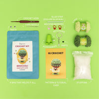 Walking Crafts Knitted Broccoli Vegetables Crochet Kit