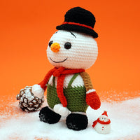 A Cute Christmas Snowman Crochet Kit