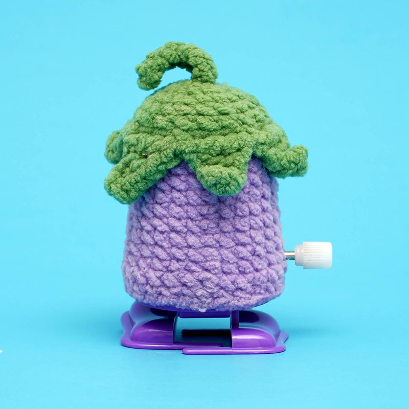 Walking Crafts Knitted Eggplant Vegetables Crochet Kit