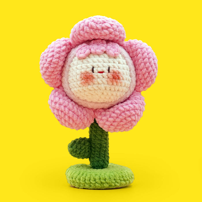 Amigurumi Pink Flower Crochet Kit