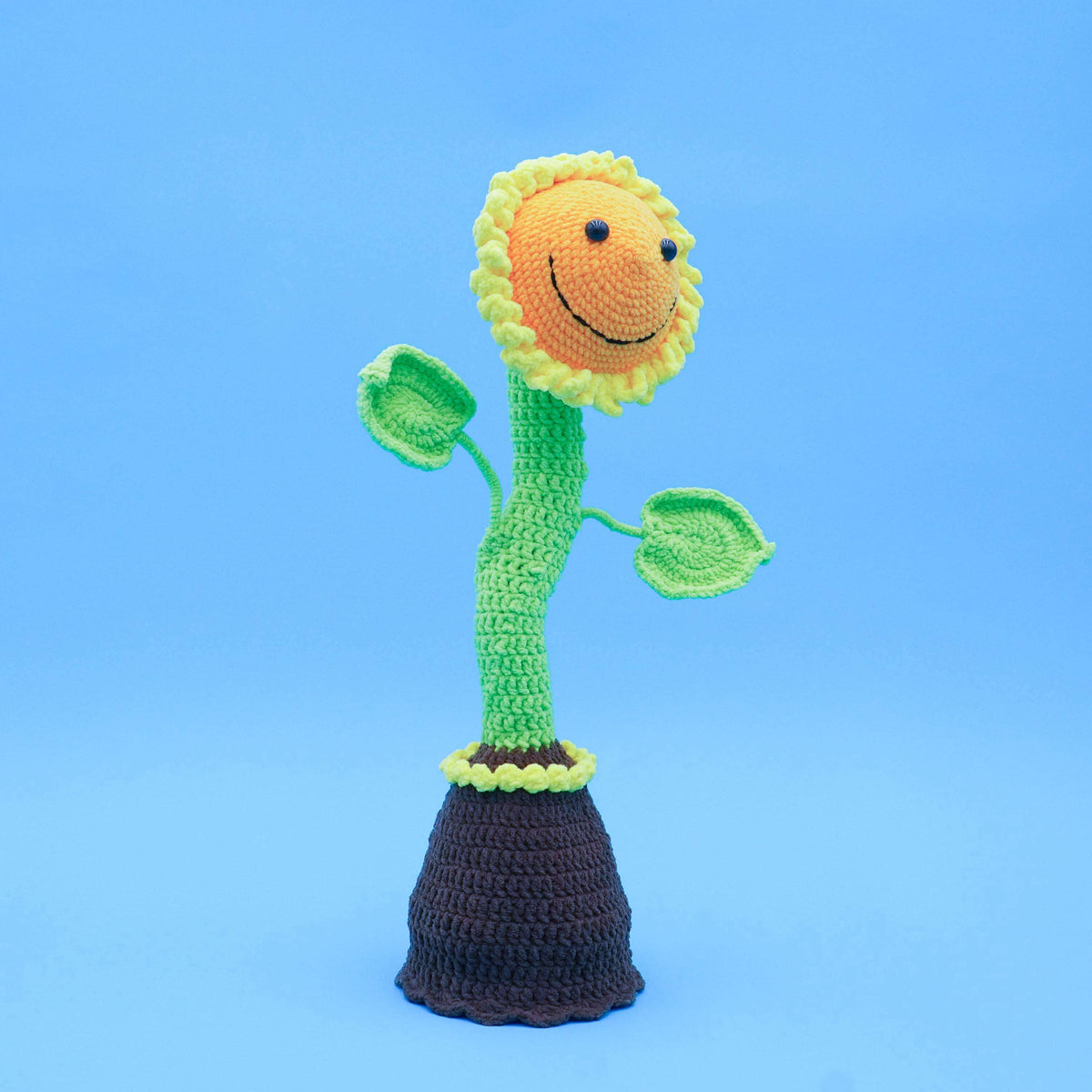 Smart Sunflower Can Sing and Dance Cute Crochet Kit