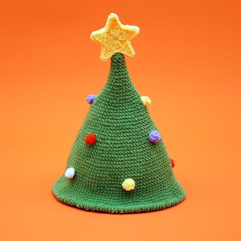 A Cute Amigurumi Christmas Hat Crochet Kit