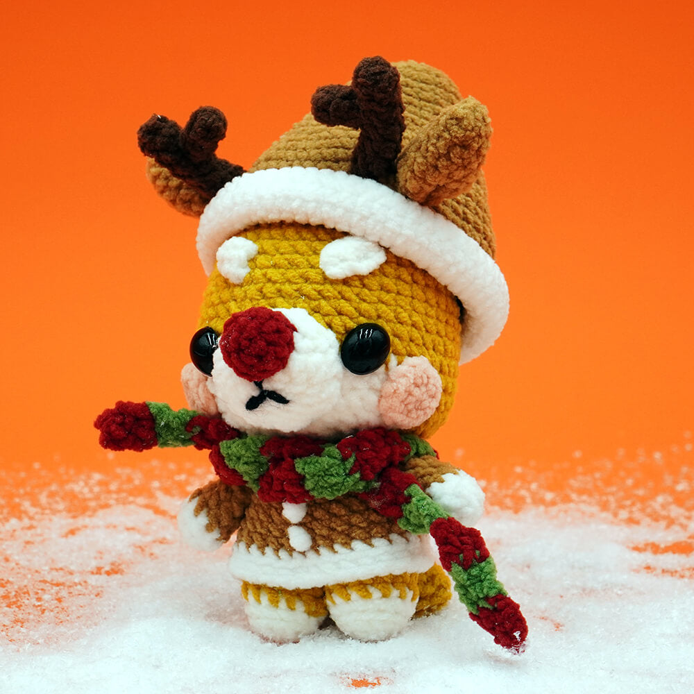 Crochet Christmas Shiba, Santa, Snowman, Tree and Hat Amigurumi Christmas Animals Gift