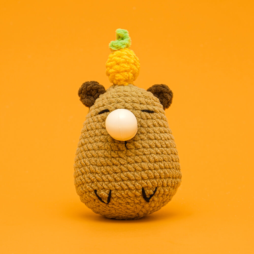 Press Bubble Capybara Animal Crochet Kit