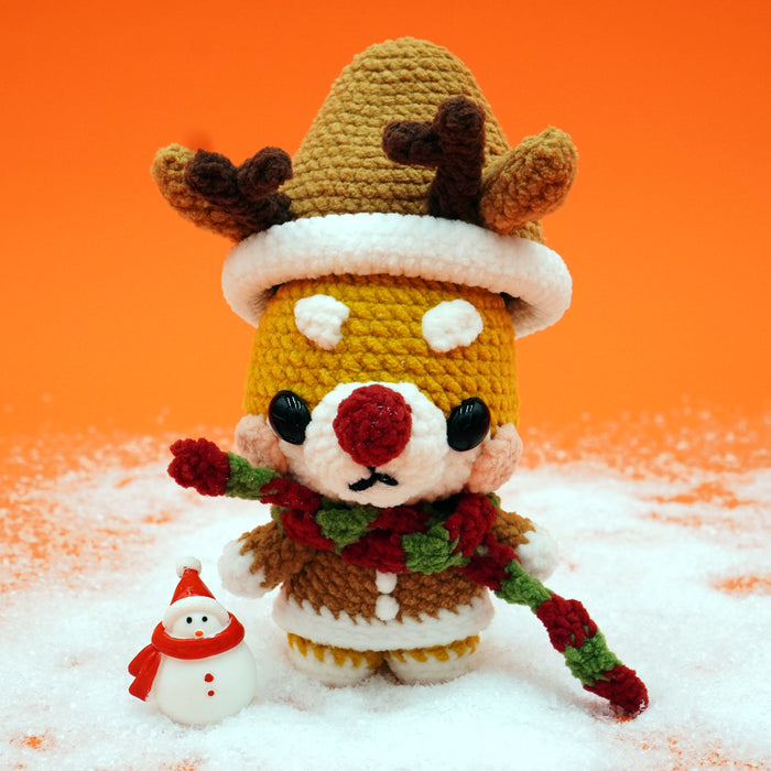 Christmas Shiba Animal Toy Crochet Kit