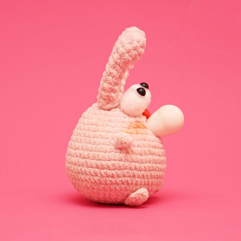 Press Bubble Pink Pig Animal Crochet Kit