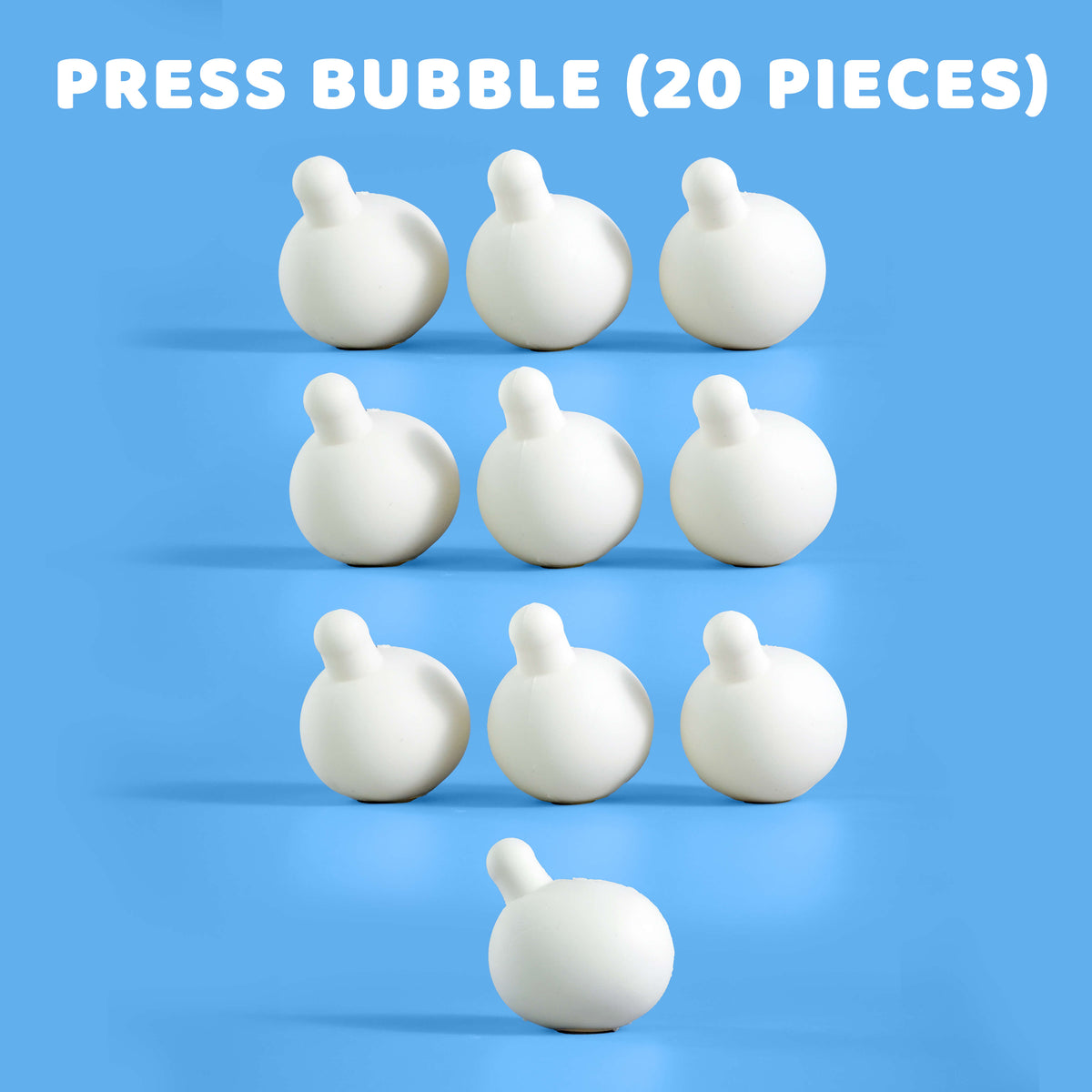 Press Bubble Stress Relief Squishy Rubber Crochet Accessories (10-20 Pieces)