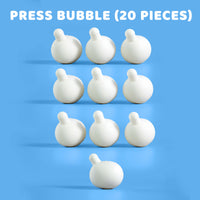 Press Bubble Stress Relief Squishy Rubber Crochet Accessories (10-20 Pieces)