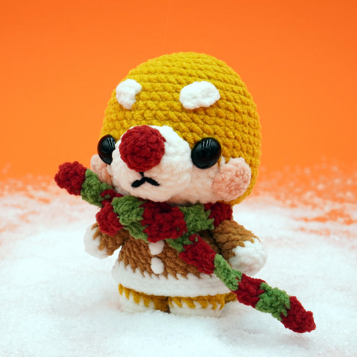 Christmas Shiba Animal Toy Crochet Kit