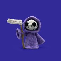 Halloween Purple Grim Reaper luminescent Crocheted Kit