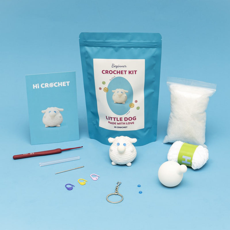 Press Bubble Animal Little Dog Crochet Kit