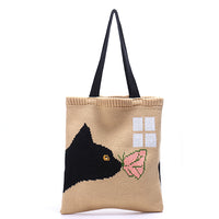 Cartoon Jacquard Women's Bag(not shipped separately)