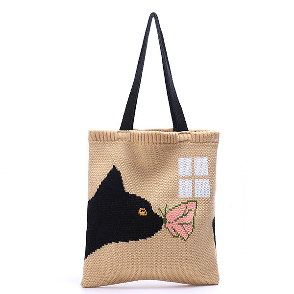 Cartoon Jacquard Women's Bag(not shipped separately)