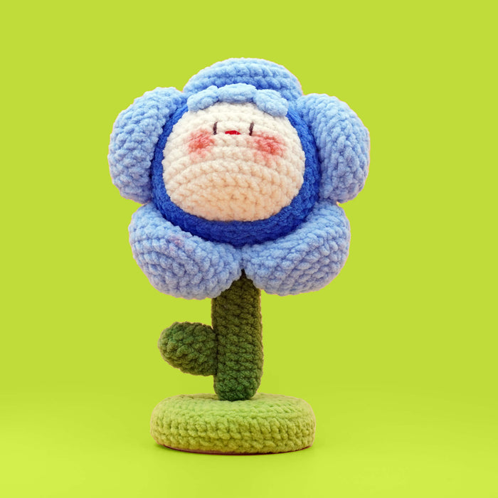 Amigurumi Blue Flower Crochet Kit