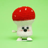 Walking Crafts Knitted Red Mushroom Vegetables Crochet Kit