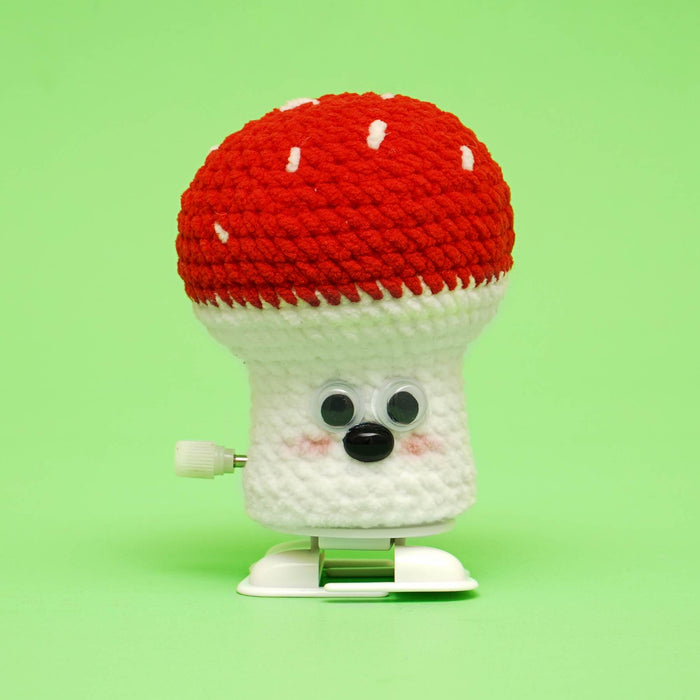 Walking Crafts Knitted Red Mushroom Vegetables Crochet Kit