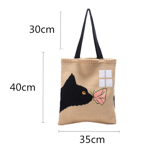 Cartoon Jacquard Women's Bag(not shipped separately)