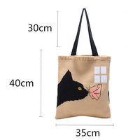 Cartoon Jacquard Women's Bag(not shipped separately)