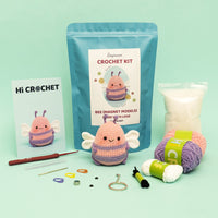 Bee Capybara Crochet Kit with Magnet