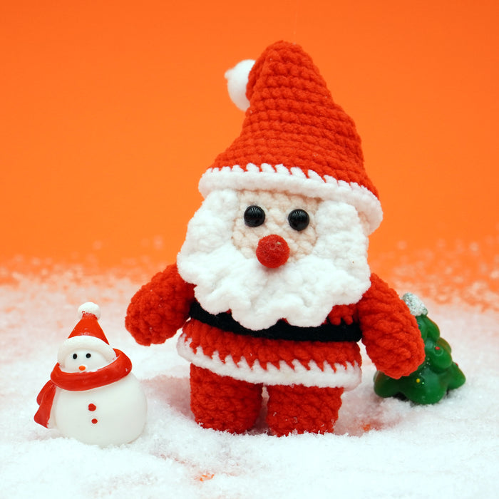 A Cute Amigurumi Santa Claus Toy Crochet Kit