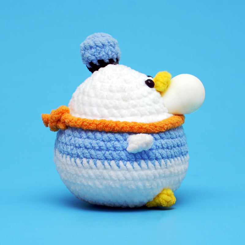 Press Bubble Duck Animal Crochet Kit