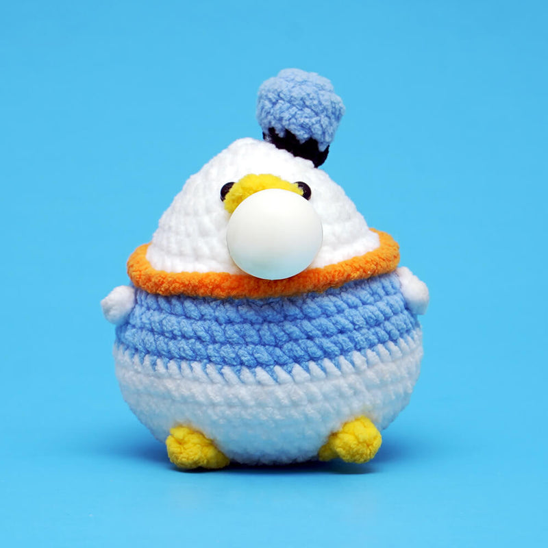 Press Bubble Duck Animal Crochet Kit