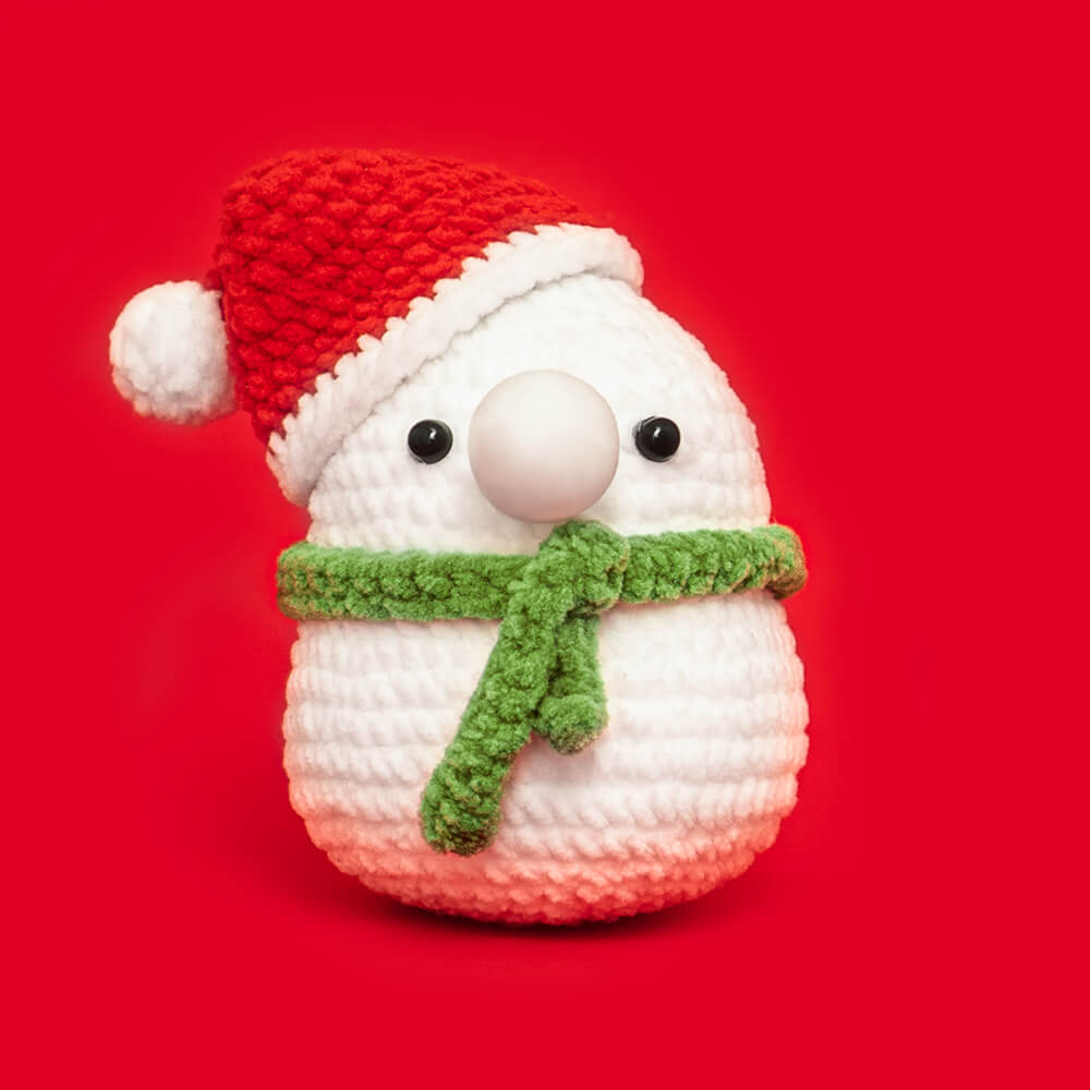 Press Bubble Animals Bubble Snowman Crochet Kit