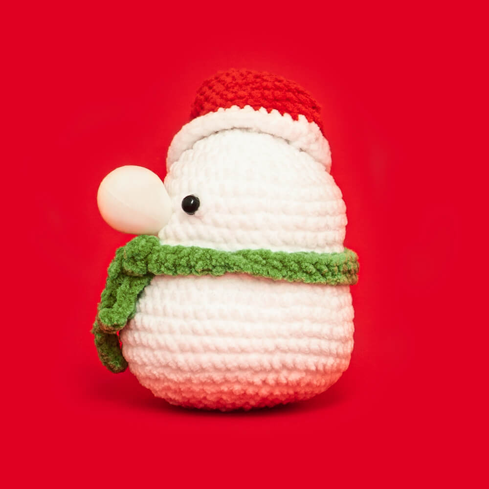 Press Bubble Animals Bubble Snowman Crochet Kit