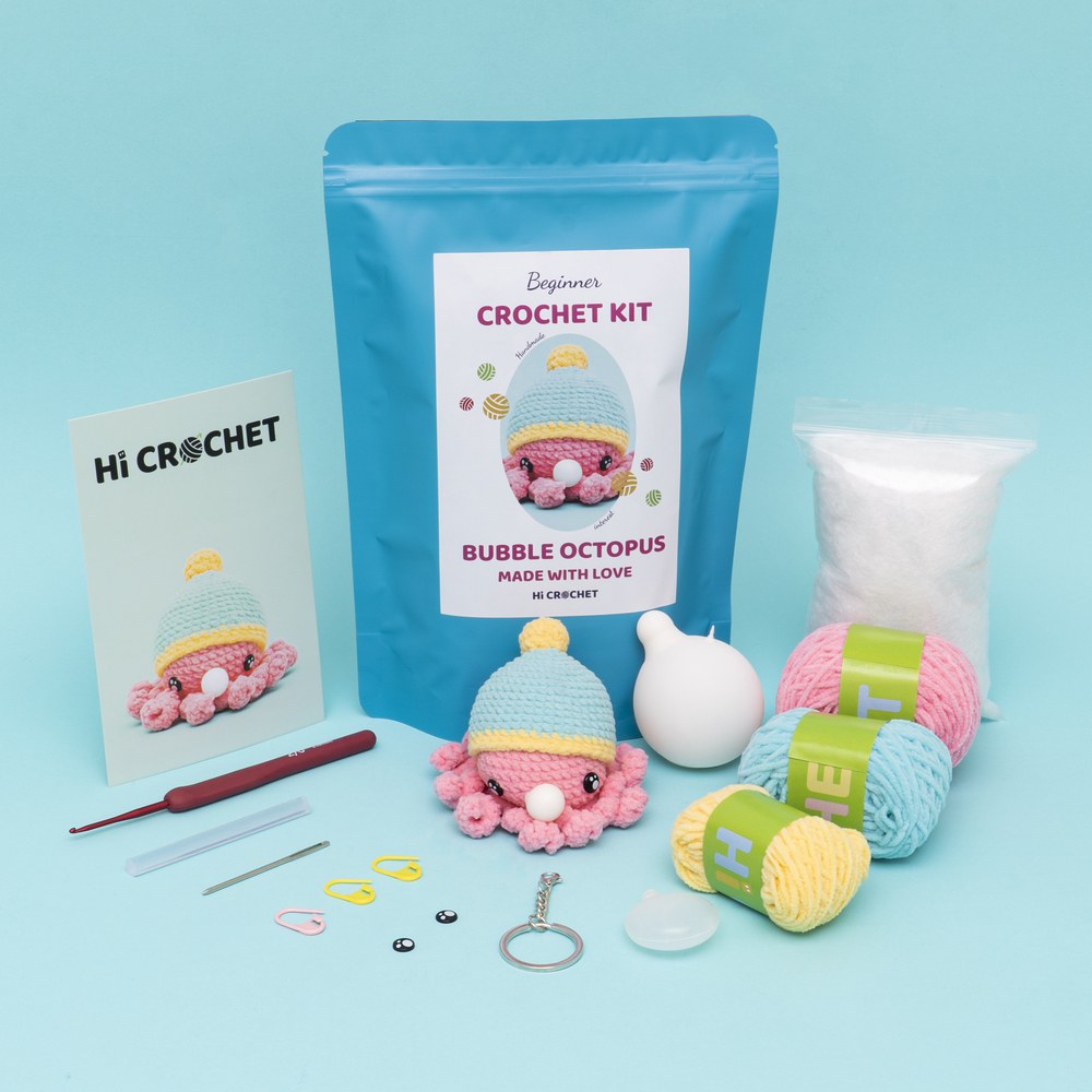 Bubble Octopus Crochet Kit