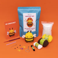 Bee Capybara Crochet Kit with Magnet