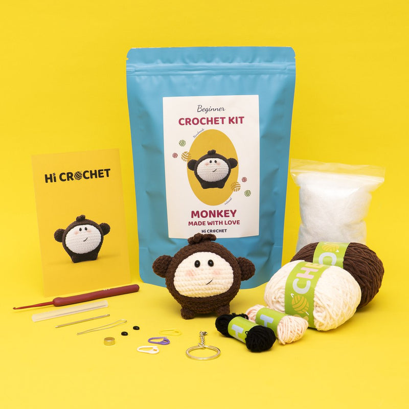 12 Chinese Zodiac Monkey Crochet Kit