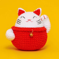 Lucky Cat Crochet Kit with Magnet