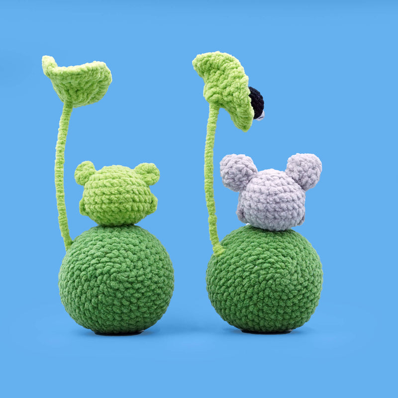 My Neighbor Gray Mouse Crochet Amigurumi Kit