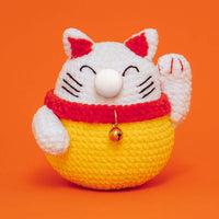 Lucky Cat Crochet Kit with Magnet