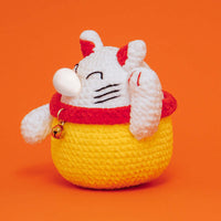 Lucky Cat Crochet Kit with Magnet