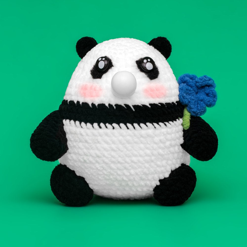 Press Bubble Panda Animal Crochet Kit