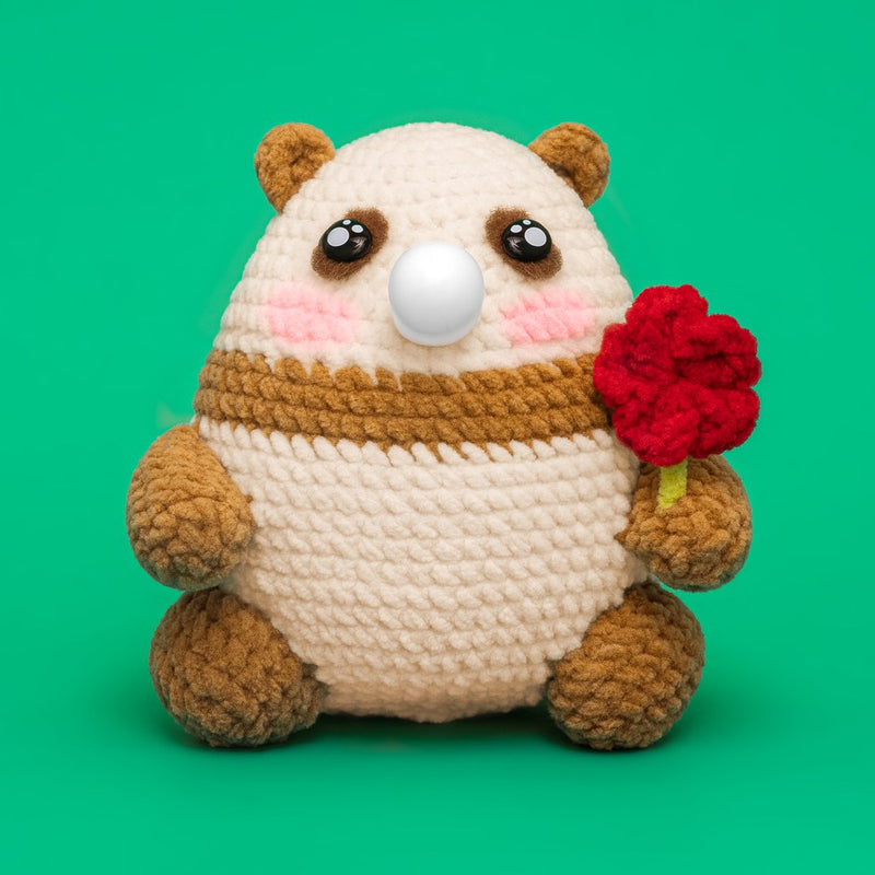 Press Bubble Panda Animal Crochet Kit