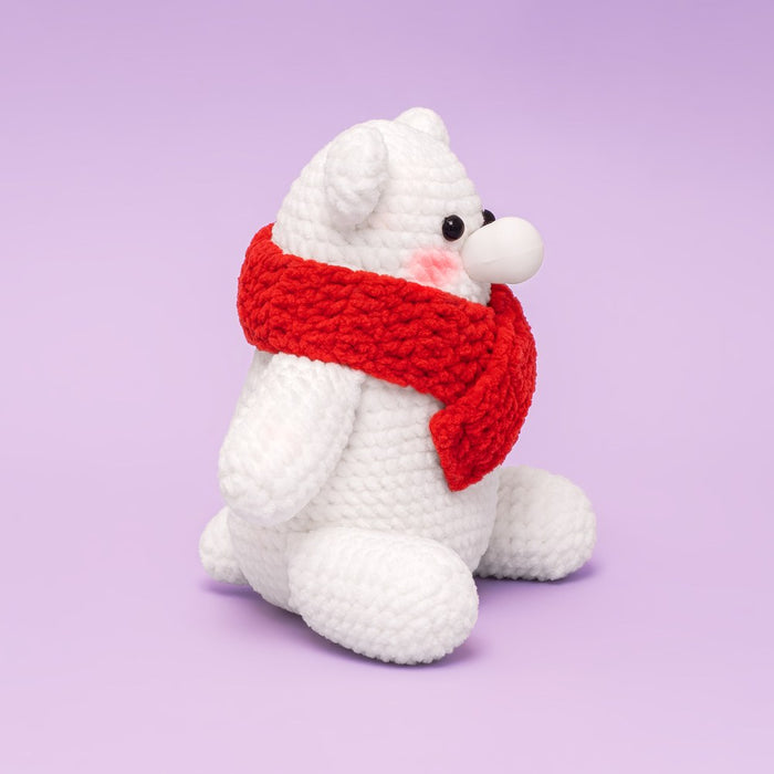 Press Bubble Scarf Bear Crochet Kit