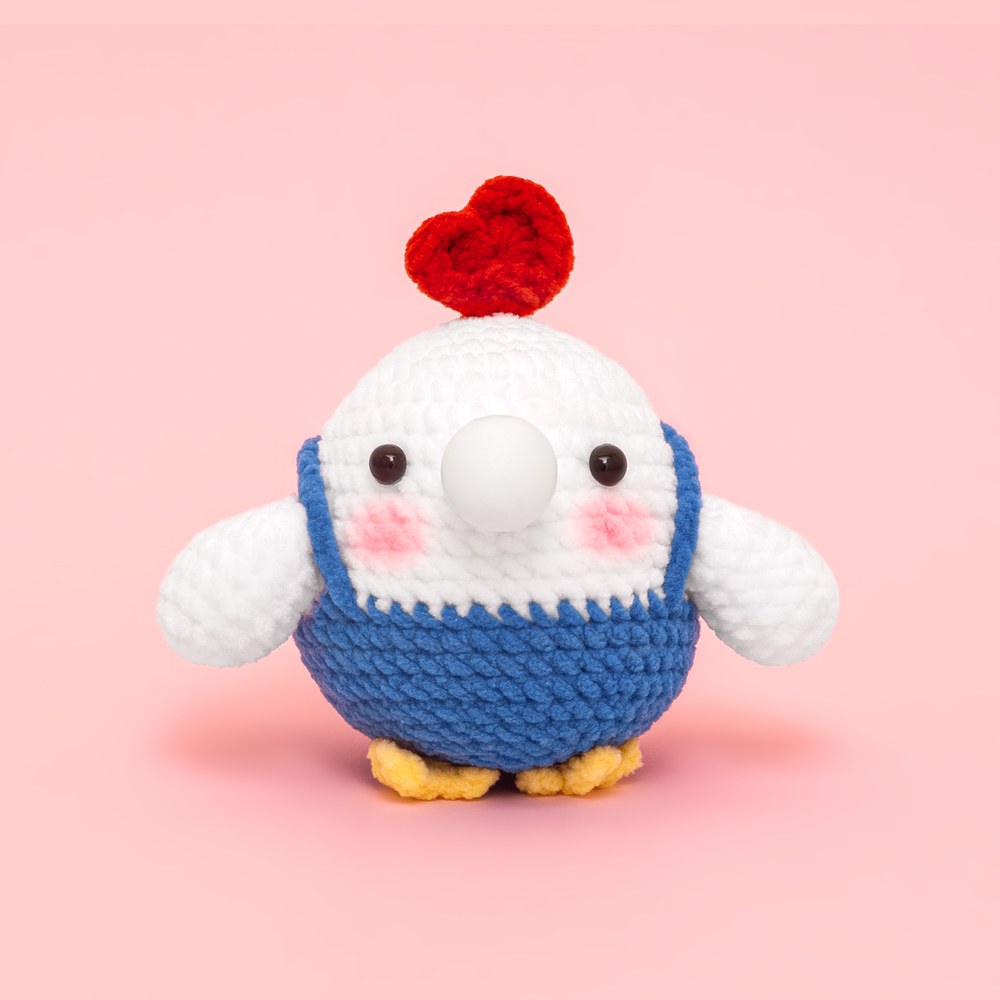 Press Bubble Strap Chicken Crochet Kit